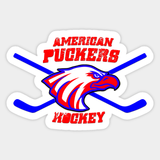 American Puckers Hockey Eagle Sticker